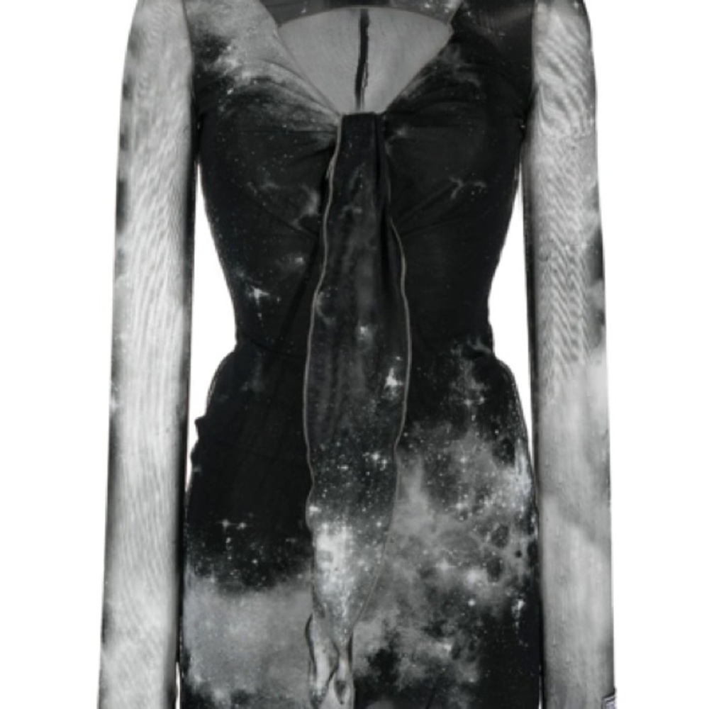 Versace Black Space Coture Mini Dress - Picture 2 of 6